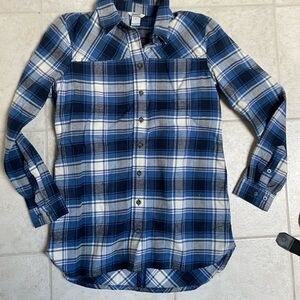 Blue Plaid Men's Shirt